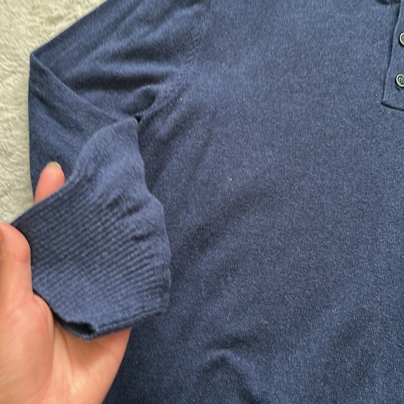 Weatherproof Vintage Men’s Navy Blue Hooded Sweater size L - Picture 4 of 6